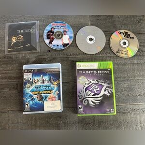 6 assorted games and movies